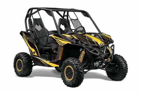 Can-Am Maverick 1000 X RS R with the Contender Yellow graphic kit