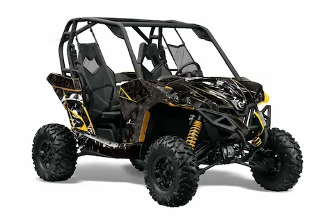 Can-Am Maverick 1000 X RS R with the Reaper Black graphic kit